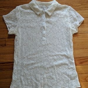 White lace blouse